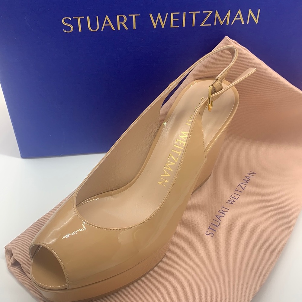 Stuart Weitzman Adobe Patent Leather